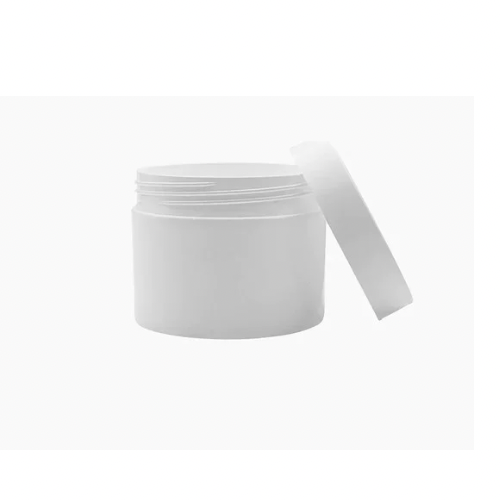 125 g Cosmetic Jar (65 mm neck) - White with White Lid