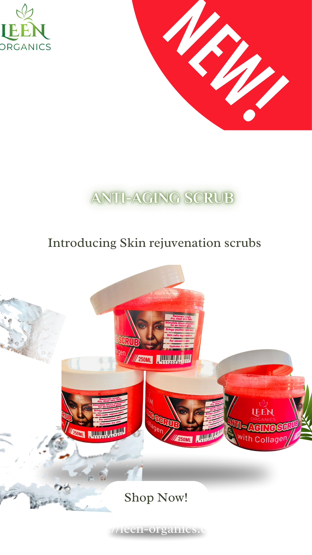 5 xAnti aging scrub